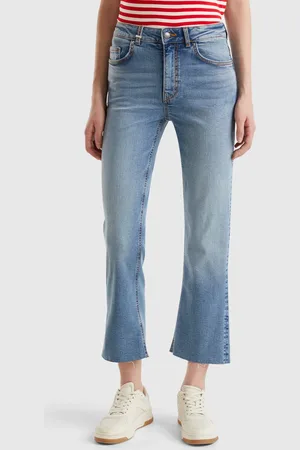 Benetton Cropped Jeans In Cotton, size 25, , Women