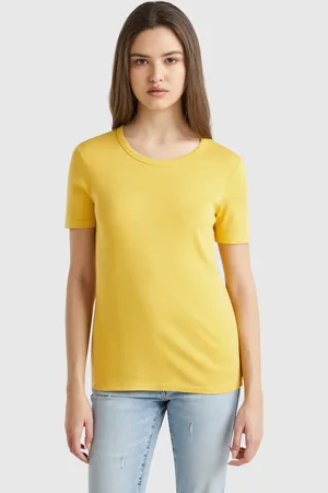 Benetton Long Fiber Cotton T-shirt, size M, , Women
