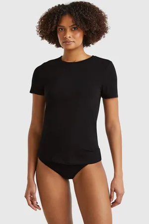 Benetton Super Stretch Cotton T-shirt, size L, , Women