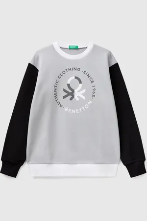 Benetton Pure Cotton Sweatshirt With Print, size 2XL, , Kids