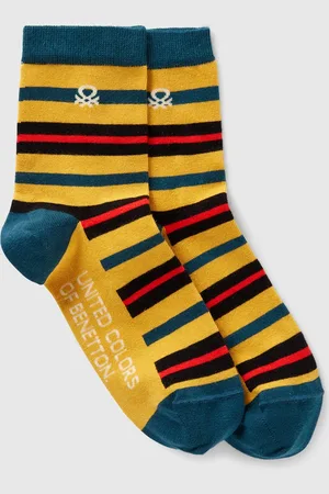 Benetton Multicolor Striped Socks, size 36-41, , Women