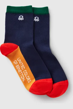 Benetton Color Block Socks, size 36-41, , Women