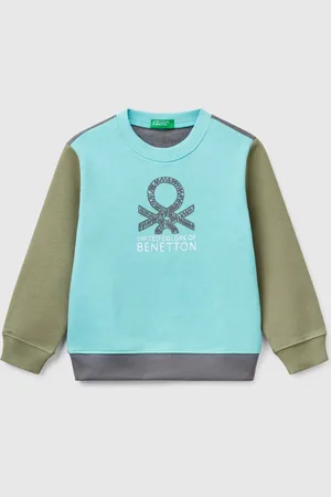 Benetton Cotton Sweatshirt With Print, size 82, , Kids