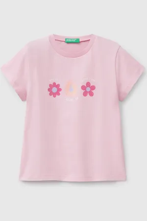 Benetton T-shirt With Glitter Print, size 82, , Kids
