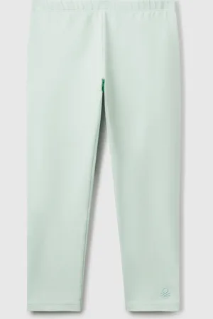 Benetton Stretch Cotton Leggings, size 82, , Kids