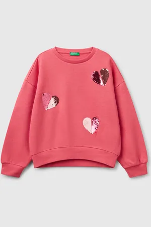 Benetton Sweatshirt With Sequins, size 2XL, , Kids