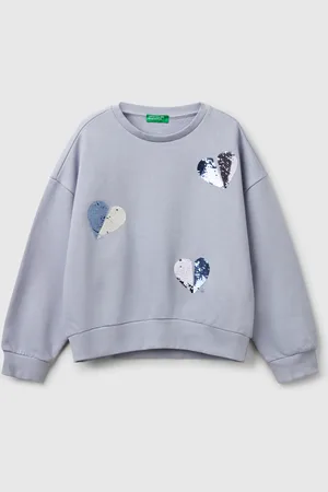 Benetton Sweatshirt With Sequins, size 2XL, , Kids