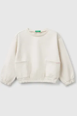 Benetton Sweatshirt With Pockets, size 90, , Kids