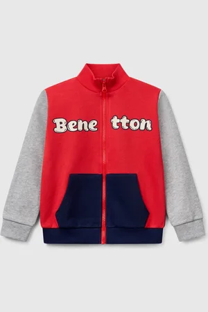 Benetton Sweatshirt In Cotton With Zip, size 82, , Kids