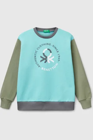 Benetton Pure Cotton Sweatshirt With Print, size 2XL, , Kids