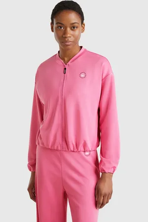 Benetton Modal® Zip-up Sweatshirt, size L, , Women
