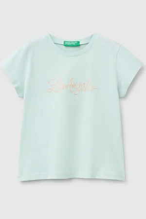 Benetton T-shirt In Cotton With Glitter, size 82, , Kids