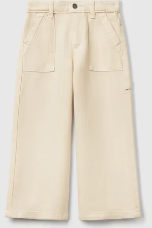 Benetton Flowy Trousers With Tapered Leg, size 82, , Kids