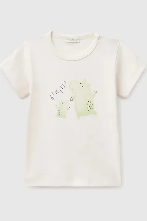 Benetton Short Sleeve T-shirt In Cotton, size 50, , Kids