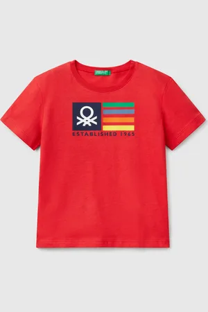 Benetton T-shirt With Logo Print, size 82, , Kids