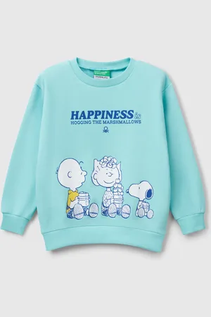 Benetton Snoopy ©peanuts Sweatshirt In Cotton, size 82, , Kids