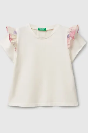 Benetton T-shirt With Cap Sleeves, size 82, , Kids
