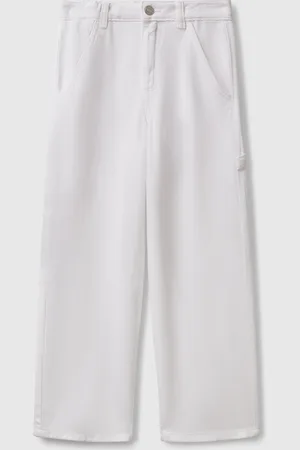 Benetton Flowy Worker Style Trousers, size 2XL, , Kids