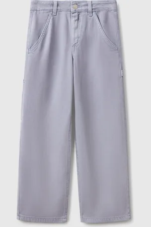 Benetton Flowy Worker Style Trousers, size 2XL, , Kids