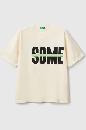 Benetton T-shirt With Print On Front And Back, size 2XL, , Kids
