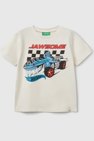 Benetton Hot Wheels Cotton T-shirt, size 82, , Kids