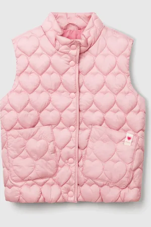 Benetton Padded Vest With Heart-shaped Quilting, size 82, , Kids