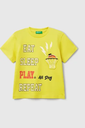 Benetton T-shirt With Application, size 82, , Kids
