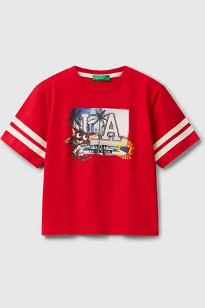 Benetton Oversized Fit T-shirt With Photographic Print, size 82, , Kids