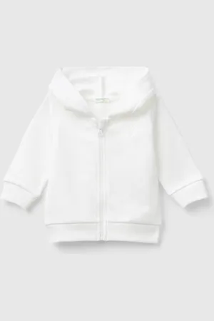 Benetton Hoodie In Cotton, size 50, , Kids