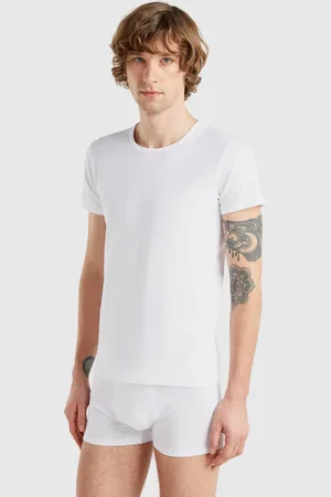 Benetton Stretch Cotton T-shirt, size XXL, , Men