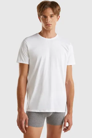Benetton Long Fiber Cotton T-shirt, size XXL, , Men