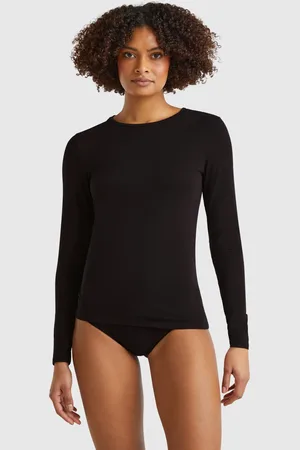 Benetton Super Stretch Cotton T-shirt, size L, , Women