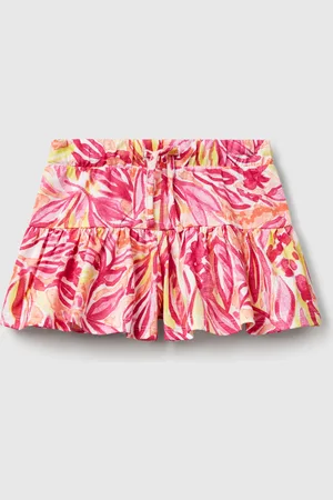 Benetton Shorts With Tropical Print, size 82, , Kids