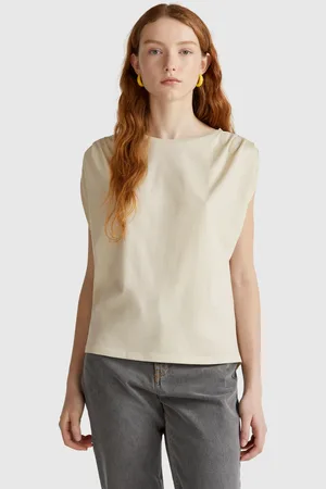 Benetton Straight Tank Top, size L, , Women