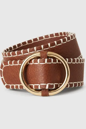 Benetton Thin Belt In Imitation Leather, size , , Women