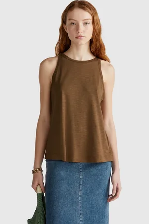 Benetton Halter Tank Top, size L, , Women