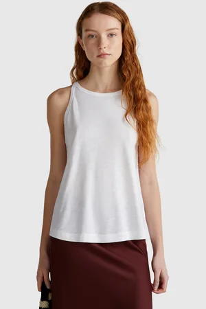 Benetton Halter Tank Top, size L, , Women