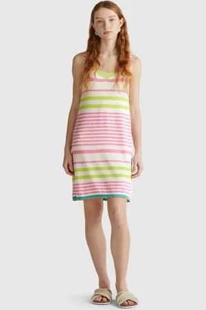 Benetton Striped Knit Dress, size L, , Women
