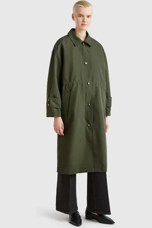 Benetton Long Parka With Removable Padding, size L, , Women