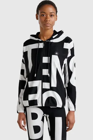 Benetton Sporty Sweatshirt With Logo Print, size M, , Women