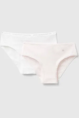Benetton Two Underwear In Stretch Cotton, size 90, , Kids