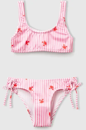 Benetton Striped Bikini With Crabs, size 2XL, , Kids
