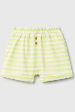 Benetton Striped Shorts With Cuffs, size 50, , Kids