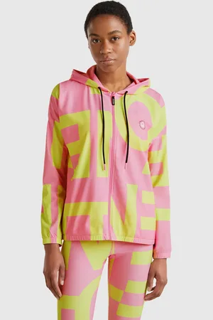 Benetton Sporty Sweatshirt With Logo Print, size L, , Women
