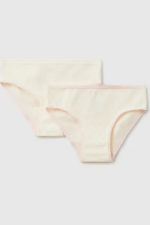 Benetton Set Of Two Pairs Of Underwear In Stretch Cotton, size 90, , Kids