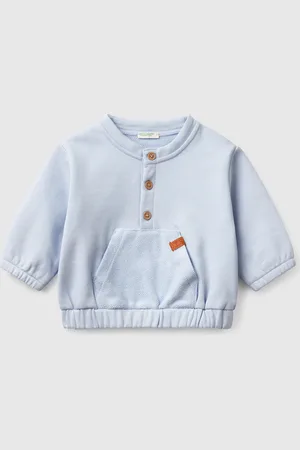 Benetton Sweatshirt With Pocket In 100% Cotton, size 50, , Kids