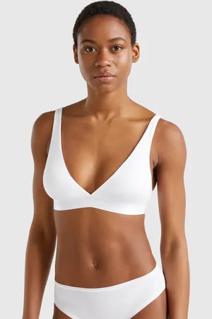 Benetton Triangle Bra In Stretch Cotton, size 4°, , Women
