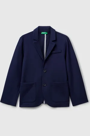 Benetton Blazer In Viscose Blend, size 2XL, , Kids