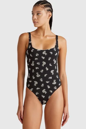 Benetton One-piece Swimsuit With Coral Print, size 4°, , Women