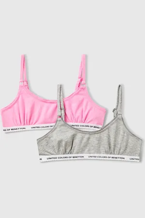 Benetton Two Bras In Stretch Cotton, size 2XL, , Kids